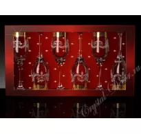 Бокалы Тулип рисунок Барокко VIP 6 шт. Бокалы Тулип рисунок Барокко VIP 6 шт.