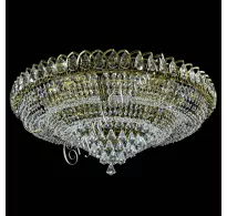 Люстра хрустальная Кольцо Пирамида конус 30 под бронзу